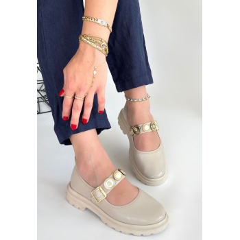 Okira Bej Rugan Oxford Ayakkabı -