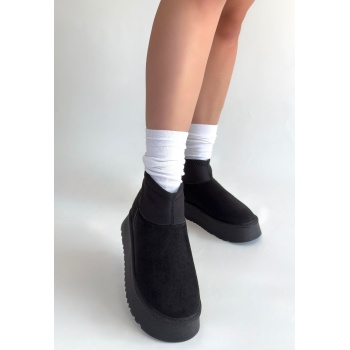 Cuen Siyah Süet Bot -