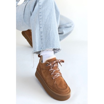 Muden Taba Süet Bağcıklı Bot -