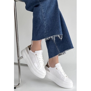 Jetan Beyaz Rugan Bağcıklı Spor Ayakkabı -