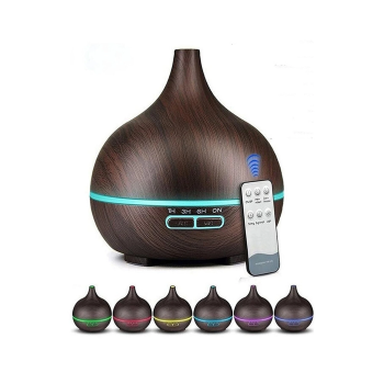 Hava Nemlendirici 7 Led Işıklı Aromatik Oda Kokusu 550 Ml Kahve Aroma Difüzörü Buhar Makinası -