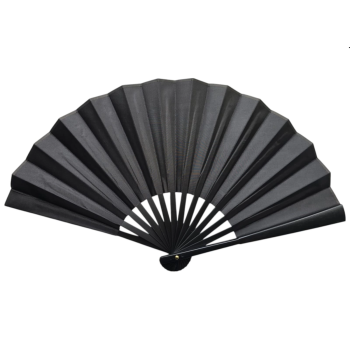 Plastik Kumaş Yelpaze 12li Siyah -