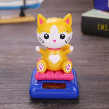Güneş Enerjili Solar Sallanan Kedi -