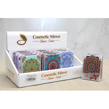 Mandala Desenli Hareketli Sulu El Aynası Alk4581 -