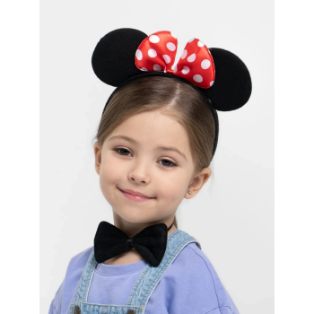 Minnie Mouse Kostüm Seti Taç Kuyruk Papyon Gösteri Seti -