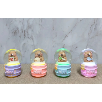 Kapibara Tasarımlı Işıklı Kar Küresi Alk5022 -