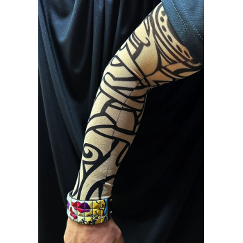 Giyilebilir Kol Dövmesi Çorap Dövme 3d Baskılı Kol Bacak Dövme 2 Adet Model 12 -