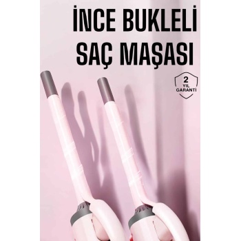 Saç Maşası 10MM İnce Bukle Taşınabilir Saç Kıvırma Çubuğu -