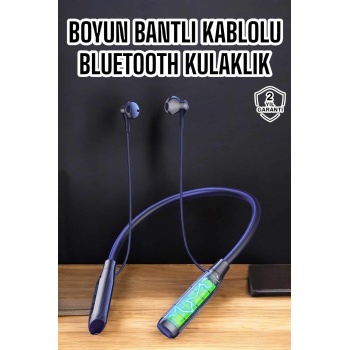 Yeni Nesil Bluetooth Kulaklık Kablolu Kulak İçi Dijital Göstergeli -