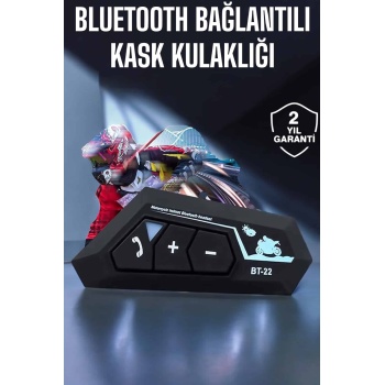 Kask Kulaklık Bluetooth Motosiklet Kulaklık Intercom Su Geçirmez -