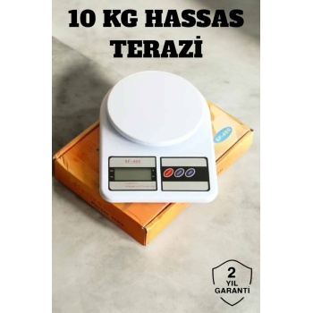 Hassas Terazi 10 kg Kapasiteli, Yüksek Hassasiyetli Dijital Mutfak Tartısı -