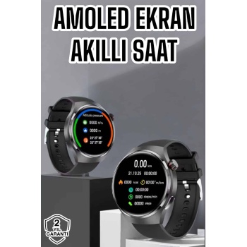 Akıllı Saat Bluetooth Bağlantılı Amoled Ekran Uyku ve Sağlık Takibi -