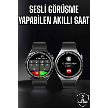 Akıllı Saat Nabız Sensörlü Bildirim Görebilen Spor Modları GPS Takibi -