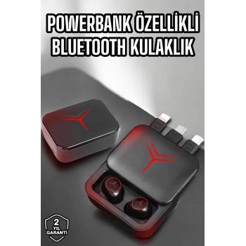 Bluetooth Kulaklık Powerbank Özelliği Yüksek Ses Kaliteli TWS Kulaklık -