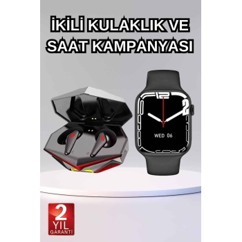 İkili Set Dev Kampanya Ucuz Kulaklık Ucuz Akıllı Saat Gürültü Önleyici Uzun Pil Ömrü -