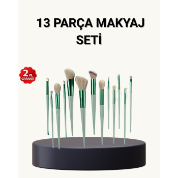 13’lü Yumuşak Kıllı Makyaj Fırça Seti – Profesyonel Kalite, Hassas Ciltlere Uygun -