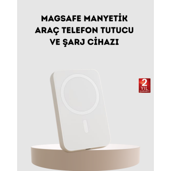 5000mAh Manyetik Powerbank – iPhone Serisi İçin Taşınabilir Kablosuz Şarj Cihazı -