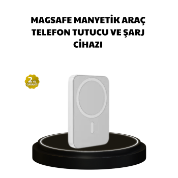 Manyetik Kablosuz Powerbank – iPhone 12/13/14/15 Uyumlu, Hızlı Şarjlı, Ultra Hafif -
