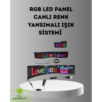Akıllı LED Matrix Panel – USB Bağlantılı, Kaydırmalı Yazı ve Animasyon Desteği -