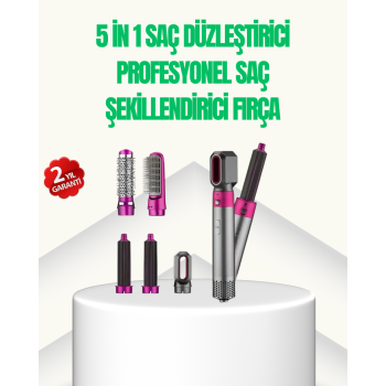 5’i 1 Arada Profesyonel Saç Şekillendirici Tek Cihazla Sınırsız Stil -