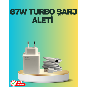 67 Watt Type C Turbo Şarj Seti TCL 20 30 50 Uyumlu -
