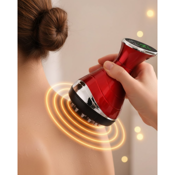 Akıllı Vakumlu Masaj Aleti Isı ve Titreşim Destekli Kupa Terapi Cihazı -