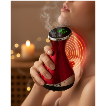 Elektrikli Kupa Masaj Aleti Ayarlanabilir Vakum ve Isıtma Fonksiyonlu -