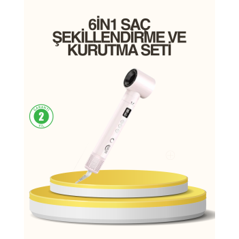 Motorlu LCD Ekranlı Saç Şekillendirme Seti -