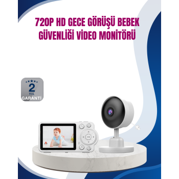 Bebek Monitörü Cry Detection ve HD Gece Görüş Destekli -