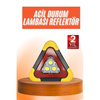 Reflektör Güneş Enerjili Taşınabilir Portatif Acil Güvenlik Işığı Araba Acil Uyarı Işığı -