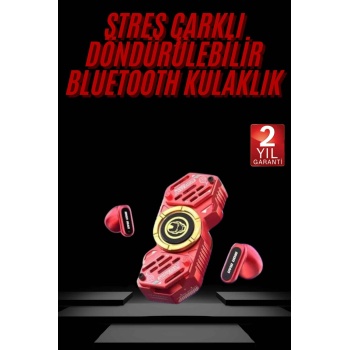 Stres Çarklı Oyuncu Kulaklığı Güçlü Bass Gamer Bluetooth Kulaklık Kablosuz -