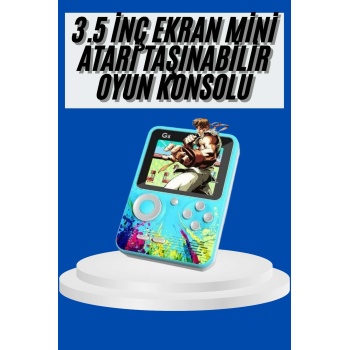 Çocuklara Özel 4K HD Retro Oyun Konsol El Atari Taşınabilir 500 Oyunlu -