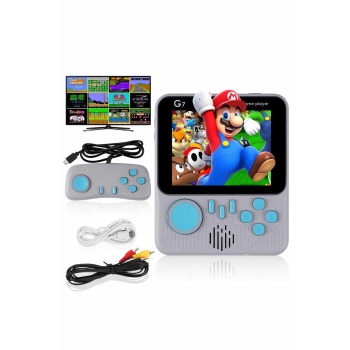 Çift Konsol 666 Adet Retro Oyun El Atarisi Taşınabilir 3.5 İnç Ekran -