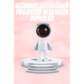 Gün Batımı Lambası Işık Arka Plan Projektör Sevimli Astronot Enerji Tasarruflu -