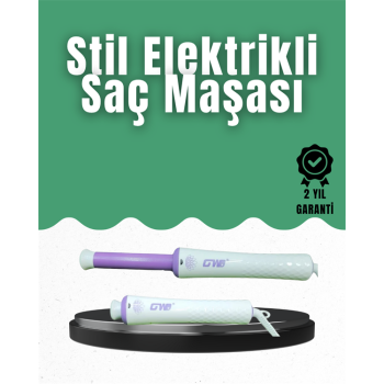 GW Taşınabilir Saç Maşası – 360° Döner Kablo, Negatif İyonlu Seramik Teknoloji -