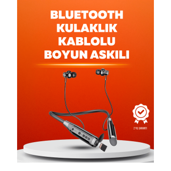 Manyetik Başlıklı Bluetooth Kulaklık – 120 Saat Şarjlı, Konforlu Tasarım -