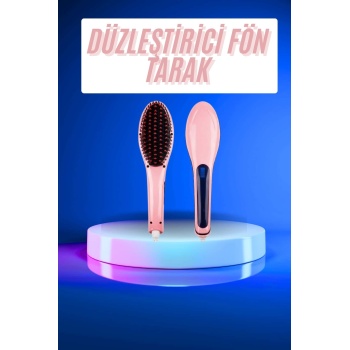 Saç Düzleştirici Tarak Dijital Göstergeli Seramik Kaplama Sıkı Dişli -
