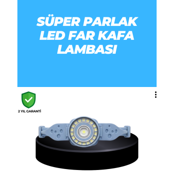 Uzun Pil Ömürlü Kamp ve Dağcılık Kafa Lambası -