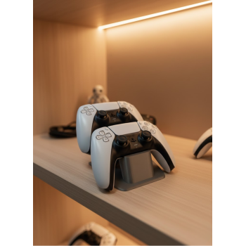 İkili Gamepad Tutucu Antrasit 7x18 cm Oyun Aksesuarı -