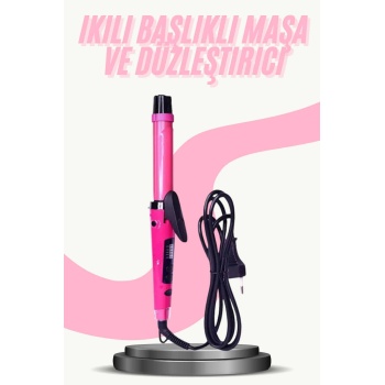 Saç Düzleştirici Şekillendirici Saç Maşası İkili Şekillendirici Isı Ayarlı -