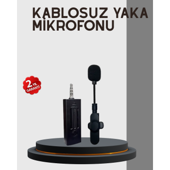 Kablosuz Profesyonel Mikrofon – 360° Ses Yakalama, 60 m Menzil, Gürültü Engelleyici -