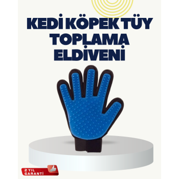 Yumuşak Silikonlu Kedi ve Köpek Tüy Toplama Eldiveni – Masaj Etkili Tüy Dökülme Önleyici -