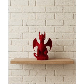 Kırmızı Ejderha Biblo 12 cm Dekoratif Fantastik Obje Hediyelik Süs Eşyası -