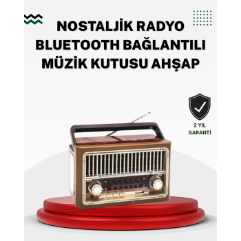 Ahşap Görünümlü Masaüstü Bluetooth Cihaz -