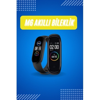 Akıllı Uyumlu Bileklik M6 Adımsayar Spor Modları Çağrı Görme Türkçe Menü -
