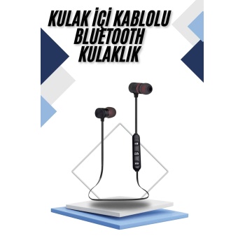 Kablolu Kulakiçi Bluetooth Kulaklık Mıknatıslı ANC Özellikli Yüksek Ses Kaliteli -