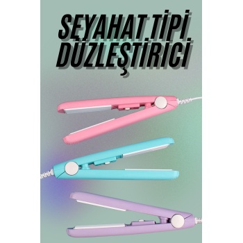 Mini Düzleştirici Seramik Kaplama Seyahat Tipi Elektriklenme Karşıtı -