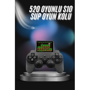 S10 Gamepad 520 Oyunlu Klasik Taşınabilir Retro Oyunlar Oyun Konsolu El Atarisi -