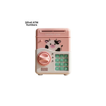 SAM51 MÜZİKLİ IŞIKLI KUMBARA PEMBE -