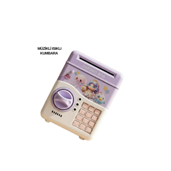 SAM51 MÜZİKLİ IŞIKLI KUMBARA MOR -